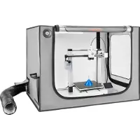 Vevor 3D-tulostinkotelo tuuletuksella, pölytiivis vedenpitävä suurikokoinen 600D Oxford-kankainen 3D-tulostinteltta, vakiolämpötilassa kestävä LED-suojakotelo, suunniteltu Bambu Lab A1 Combolle, harma