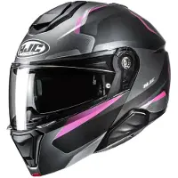 HJC i91 Felio MC8SF Flip-Up Kypärä Matta/Musta/Pinkki unisex, size XS