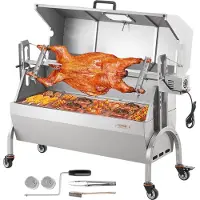 Vevor Roaster Spit Rotisserie BBQ Grill Pig Lamb Broater 52W 198LBS