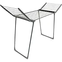 Relaxdays Kuivausrumpu 104x169x54,5xcm, musta