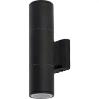 Nowodvorski Lighting Exe seinävalaisin 2xGU10 IP54 25cm musta