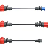 Go-e – go-e Gemini flex, Musta, Suora, Suora, 0,3 m, 350 g, 3 kpl (CH-04-33)
