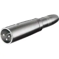 Pro XLR Adapter 3pin XLR m - Jack Mono F