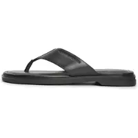 Tommy Hilfiger Varvastossut 'Debossed Logo Toe Post' musta