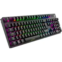 Sharkoon SKILLER SGK20 Brown, Langallinen, USB, Mekaaninen, QWERTZ, RGB LED, Musta (4044951037766)