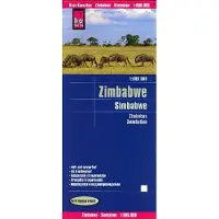Reise Know-How Landkarte Simbabwe 1 : 800.000: reiß- und wasserfest