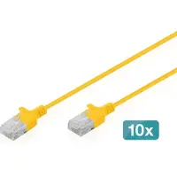 Digitus patch cable - 30 cm - yellow - Keltainen