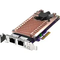 Qnap – QM2 series 2 x PCIe 2280 M.2 SSD slots (QM2-2P2G2T)