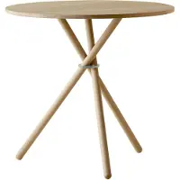 Eberhart Aldric Sivupöytä 80 Cm Vaalea - Sivupöydät & Apupöydät Tammi Light Oak - ALDR-201-111