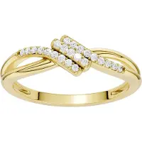 Lykken Elegance timanttisormus kulta 0.086 ct-175
