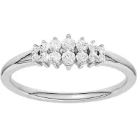 Lykken Elegance timanttisormus valkokulta 0.15 ct-190
