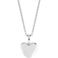 Lykken Hearts hopeinen sydänkaulakoru 45 cm