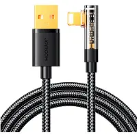 JOYROOM S-UL012A6 USB-A / Lightning / Angle / 1.2m kaapeli (musta)