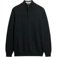 Superdry for man. M6110690A Essentials Half Zip Sweater black (M), Casual, Cotton