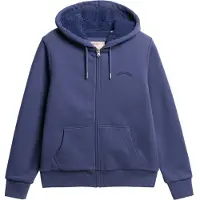 Superdry for woman. W2012323A Borg Lined Ziphood sweatshirt purple (XS), Casual, Cotton