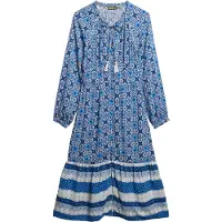 Superdry Printed Pitkähihainen Lyhyt Mekko
