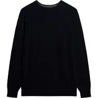 Superdry for man. M6110689A Navy Wool Blend Pullover (M), Casual