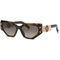 Philipp Plein Aurinkolasit SPP174S 57/16/140 Ruskea+mustapintainen Akryyli NAISILLE SPP174S
