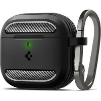 Spigen Rugged Armor, laatikko, silikoni, termoplastinen polyuretaani (TPU), 31,1 g, musta