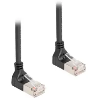 DeLOCK 80281, 1 m, Cat6a, S/FTP (S-STP), RJ-45, RJ-45, Musta