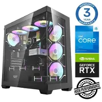 INTOP Tietokone i5-14400F 32GB DDR5 1TB SSD M.2 NVME RTX5060Ti 8GB no-OS