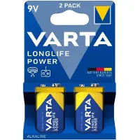 Varta 4922121412, Kertakäyttöinen akku, Sinkkimangaanidioksidi (Zn/MnO2), 9 V, 2 kpl, Monivärinen, 48,5 mm (04922121412)