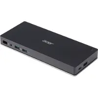 Acer NP.DCK11.01N, Telakointi, 3,5 mm, 10,100,1000 Mbit/s, Musta, Kensington,