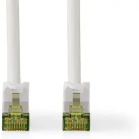 Nedis CAT7 verkkokaapeli | S/FTP | RJ45 uros | RJ45 uros | 1.00 m | Snagless | Pyöreä | LSZH | Valkoinen | Laatikko