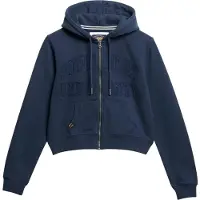 Superdry for woman. W2012335A Sweatshirt Athletic Tonal Crop navy (S), Casual, Cotton