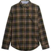 Superdry for man. M4010727A Lumberjack green shirt (S), Casual, Cotton, Long sleeve