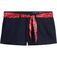 Superdry for woman. W7110393A Navy chino shorts (XL), Blue, Casual, Cotton