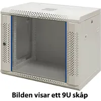 Toten – 19" wall cabinet, 12U, 600x450, glass door, white (WS64126000)
