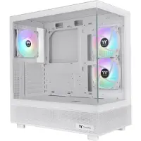 Thermaltake View 270 Plus TG ARGB Snow, Midi Tower, PC, Valkoinen, ATX, EATX, mikro ATX, Mini-ITX, SPCC, Karkaistu lasi, Pelaaminen (CA-1Y7-00M6WN-01)