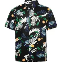 Superdry for man. M4010620A Hawaiian shirt navy (XXL), Black, Casual, Modal, Short sleeve