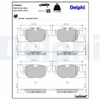 Delphi Jarrupalasarja (4kpl), levyjarru LP3870