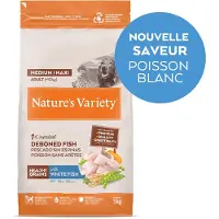 Fressnapf 3kg Healthy Grains Medium/Maxi Adult vaalea kala Nature's Variety koiran kuivaruoka