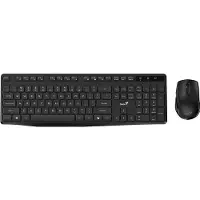 Genius Keyboard + mouse KM-8206S COPILOT, CZ/SK keyboard set, classic, 2.4 [Ghz], wireless, black
