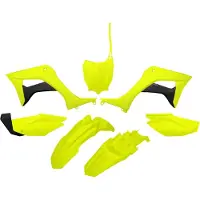 Ufo Honda Crf 110f 2019-2024 Hokit124-dflu Fork Protectors & Muovisarja