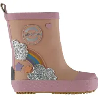 Mikk-Line Barefoot Rainbow Kumisaappaat, Adobe Rose, 25