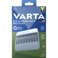 Varta Eco Charger Multi, Nikkelimetallihybridi (NiMH), Oikosulku, AA, AAA (57682101111)