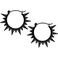 Wildcat Spiked Earrings - Schwarz