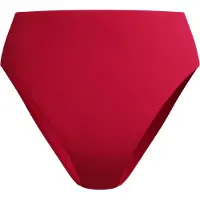 Speedo Women's Solid Cheeky High Waist Bikini Bottom Ruby M