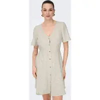 ONLY Onlvita Life S/S Short Dress Noos Wvn - Brown - XS