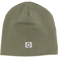 Mikk-Line Cotton Hat - Solid - Khaki green - 146/152