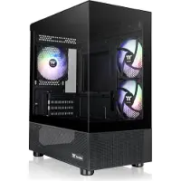 Thermaltake View 170 TG ARGB Micro, Micro Tower, PC, Musta, mikro ATX, Mini-ITX, SPCC, Karkaistu lasi, Pelaaminen (CA-1Z4-00M1WN-00)