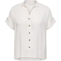 ONLY Carmakoma Caryasmin Shirt S/S Wvn Noos - White - 48