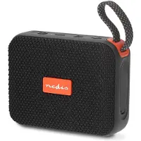 Nedis Bluetooth Kaiutin 360 min Kannettava muotoilu 10 W Mono Etusivu / Portable / Ulkokäyttöinen Musta / Oranssi