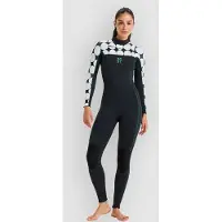 Roxy Rise Natural 3/2 Mm Naisten Pitkähihainen Neopreenipuku Vetoketjulla Rinnassa