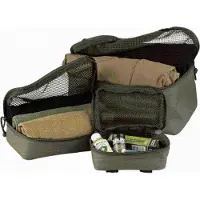 101 Inc MOLLE Organizer Set 3pcs (Color: Ranger Green)