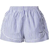 Calvin Klein Ck Graphic Poplin Track Short - Blue - L